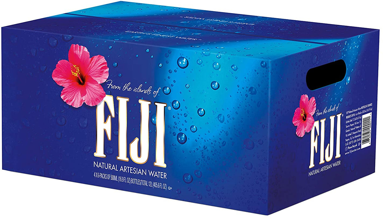 Fiji Natural Artesian Water Bottles, 24-Pack , 24 x 16.9 oz