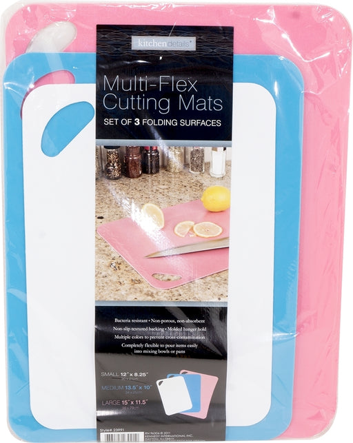 Kitchen Details 3-Piece Multi-Flex Cutting Mats Set, 