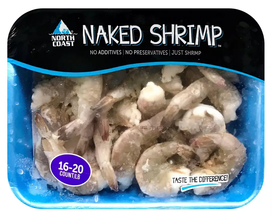 North Coast Naked Shrimp, 16-20 Count, 1.4 lbs