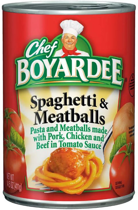 Chef Boyardee Spaghetti & Meatballs Can, 14.5 oz