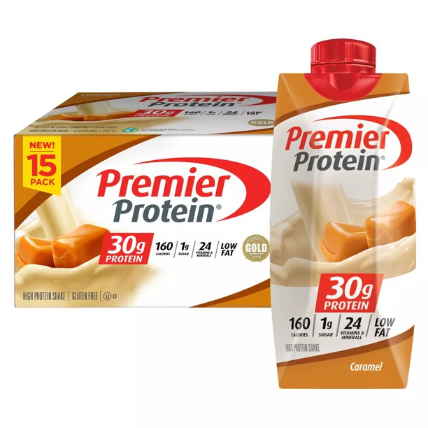 Premier Protein High Protein Caramel Shake , 15 x 11 oz