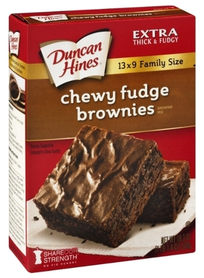 Duncan Hines Chewy Fudge Brownies Mix, 19.95 oz