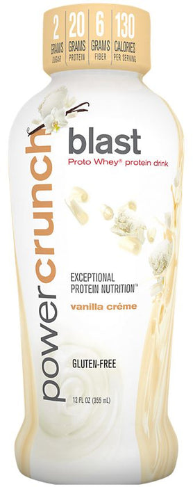 Power Crunch Blast, Vanilla Crème, 12 oz