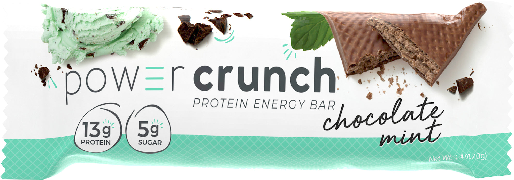 Power Crunch Protein Energy Bars, Chocolate Mint, 12 ct