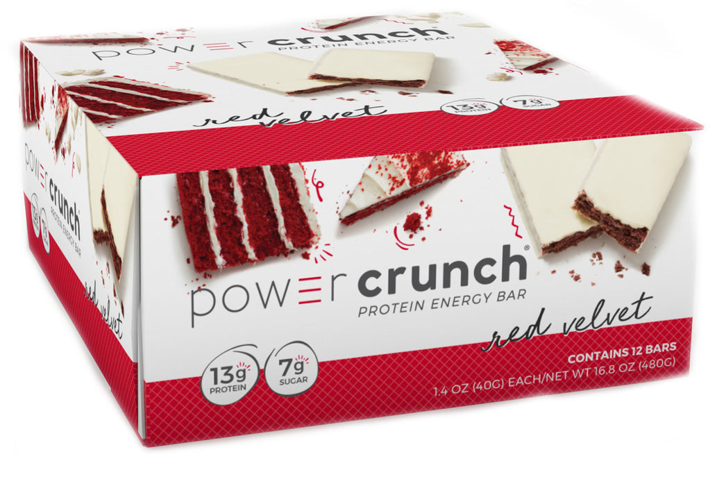 Power Crunch Protein Energy Bars, Red Velvet, 12 ct