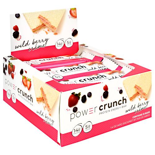 Power Crunch Protein Energy Bars, Wild Berry Crème, 12 ct