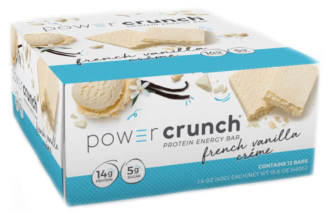 Power Crunch Protein Energy Bars, French Vanilla Crème, 12 ct