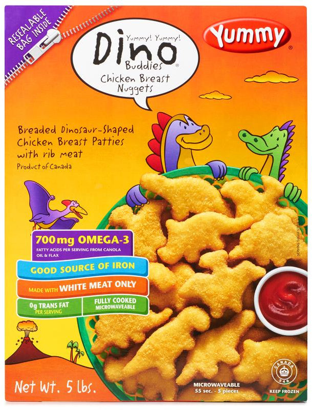 Yummy Dino Buddies Dinosaur-Shaped Nuggets, 5 lbs