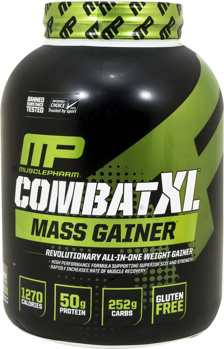 MP MusclePharm Combat XL Mass Gainer Revolutionary All-In-One Weight Gainer, Chocolate Peanut Butter, 6 lbs