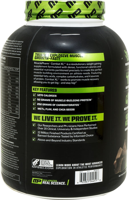 MP MusclePharm Combat XL Mass Gainer Revolutionary All-In-One Weight Gainer, Chocolate Peanut Butter, 6 lbs