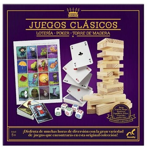 Novelty Classic Games (Juegos Clasicos), 3 pcs