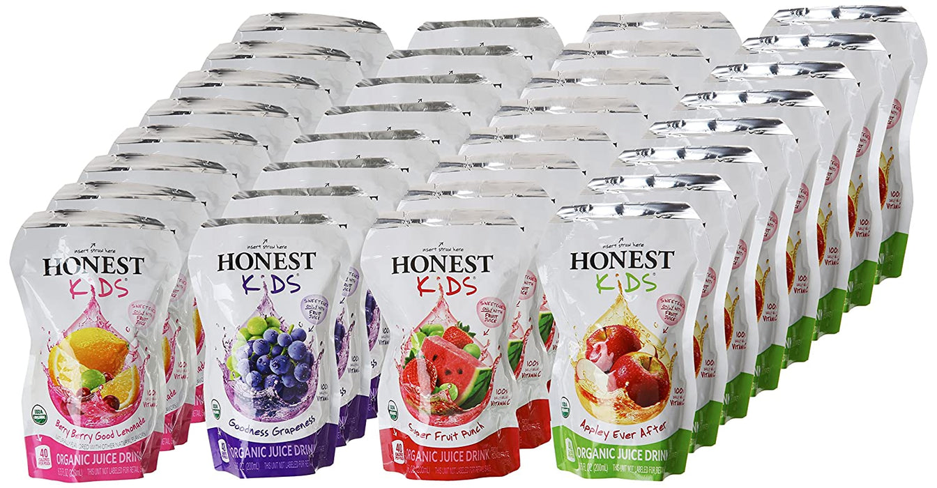 Honest Kids Organic Juice Drink, Variety Pack, 32 x 6.75 oz