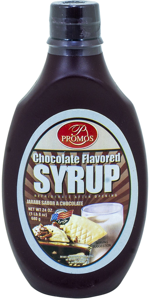 Promos Chocolate Flavored Syrup, 24 oz