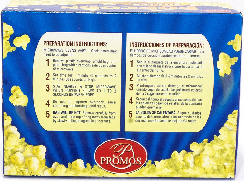 Promos, Microwave Popcorn Flavor, 3 ct