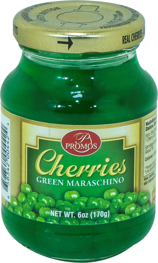 Promo Green Maraschino Cherries, 6 oz