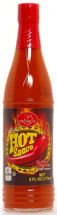 Promos Louisiana Style Hot Sauce, 6 oz