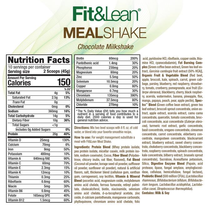 Fit&Lean Meal Shake