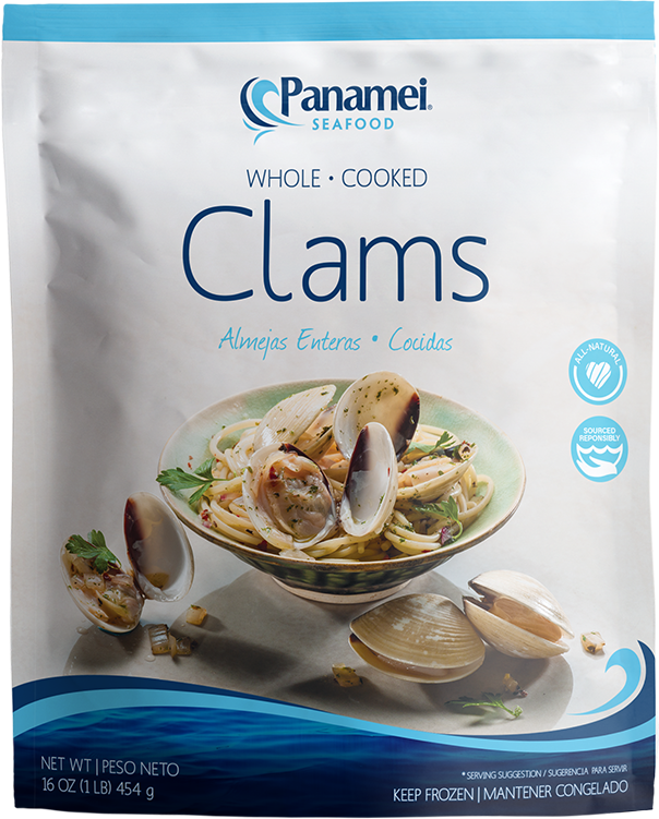 Panamei Whole Cooked Clams, 11-16, 16 oz