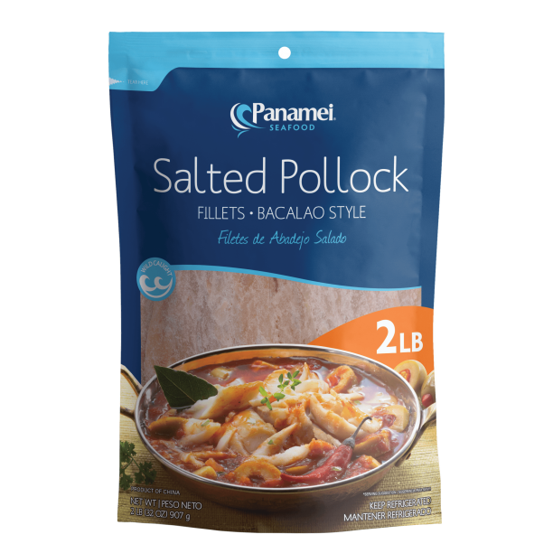 Panamei Salted Pollock Bacalao Style Fillets , 2 lbs