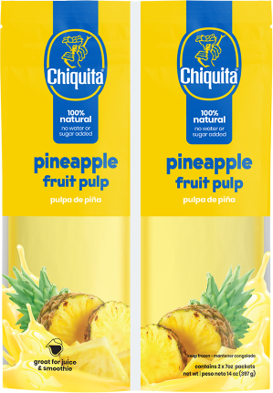 Chiquita Pineapple Fruit Pulp, 2 x 7 oz