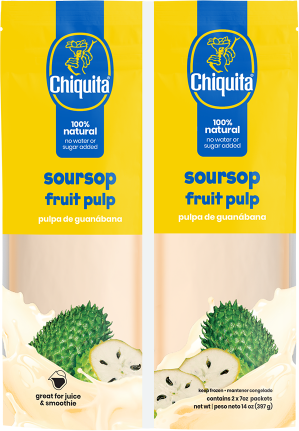 Chiquita Guanabana Fruit Pulp, 2 x 7 oz