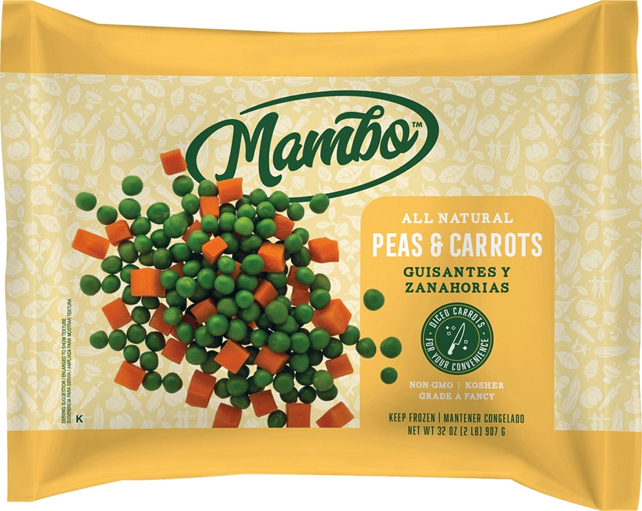 Mambo All Natural Peas & Carrots, 2 lbs
