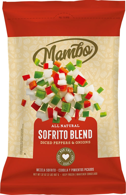 Mambo Sofrito Blend, Diced Peppers & Onions, 907 gr (2 lbs)