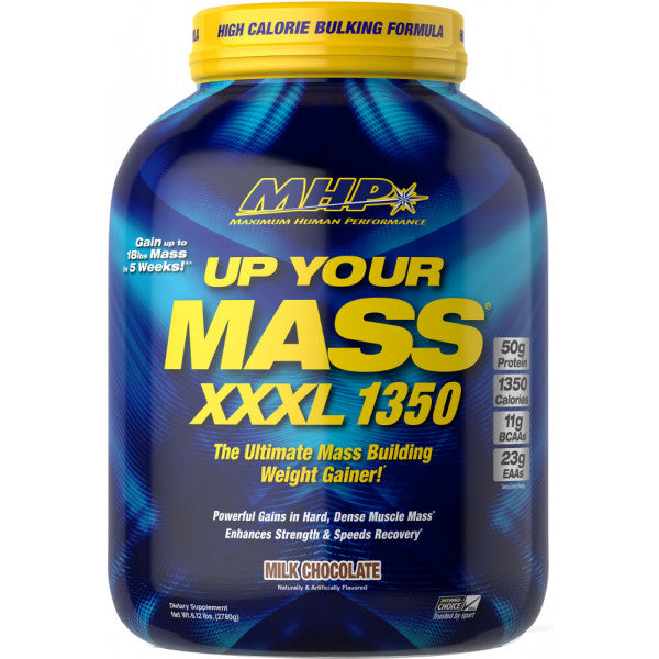 MHP Up Your Mass XXXL 1350 Protein Powder, Milk Chocolate Flavor, 6 lbs