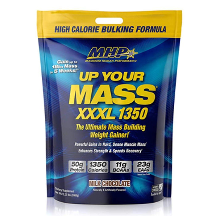 MHP Up Your Mass XXXL 1350 Protein Powder, Milk Chocolate Flavor, 12 LBS, 12 LBS