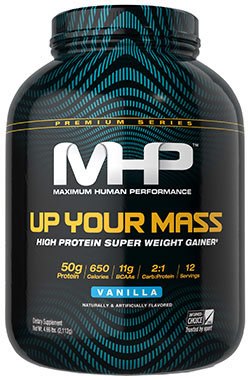 MHP Up Your Mass High Protein Super Weight Gainer, Vanilla, 4.66 lbs