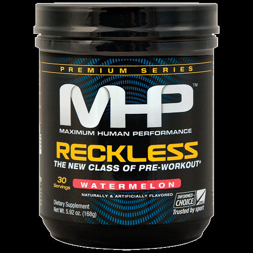 MHP Reckless Pre-Workout Drink, Watermelon, 146 gr