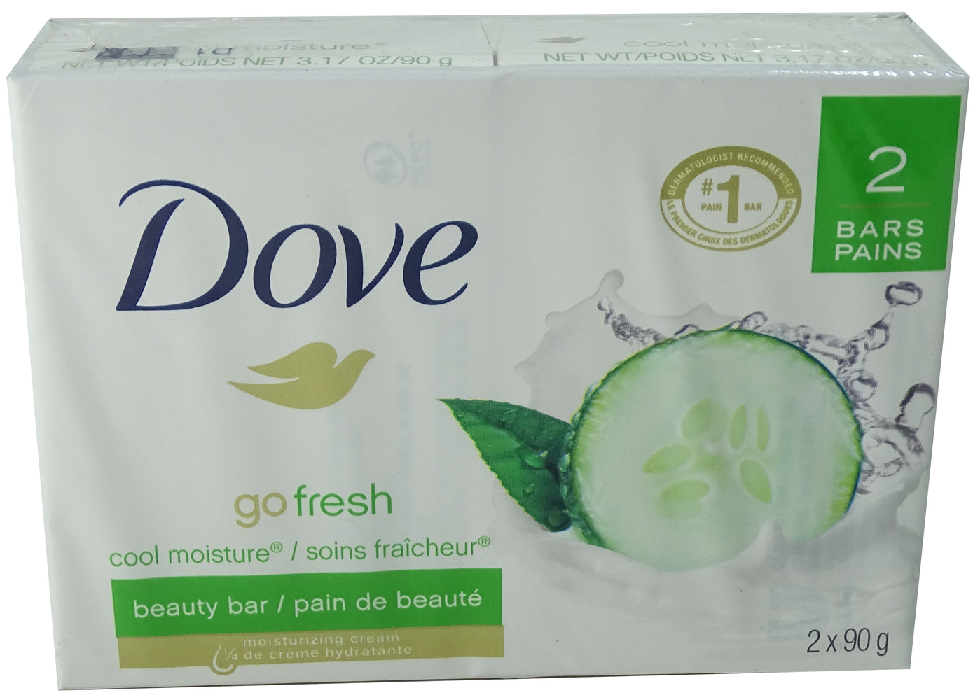 Dove Go Fresh Bar Soap, 2 x 100 gr