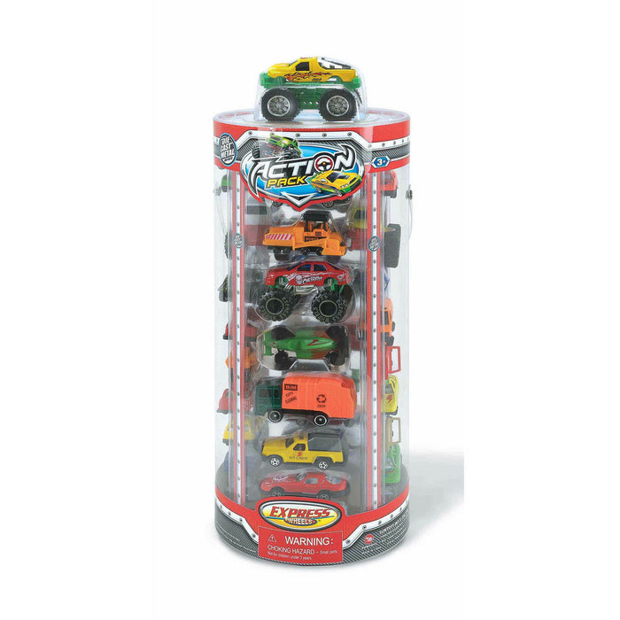 Express Wheels Action Pack Toy Car Tube, 40 pcs