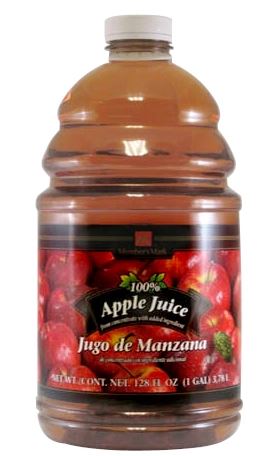 Member's Mark 100% Apple Juice , 128 oz