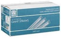 Bakers & Chefs Giant Straws, 2400 ct