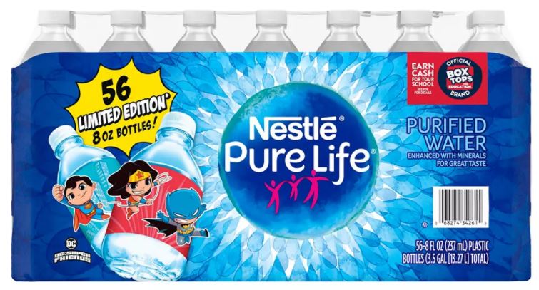 Nestle Pure Life Purified Water Bottles, 56 x 8 oz