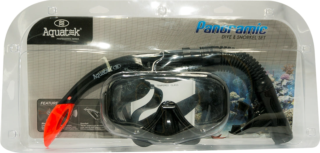 Aquatek Panoramic Dive & Snorkel Set, 