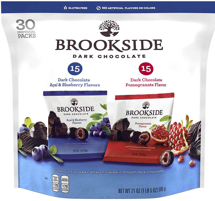 Brookside Dark Chocolate Variety Pack, 30 pcs