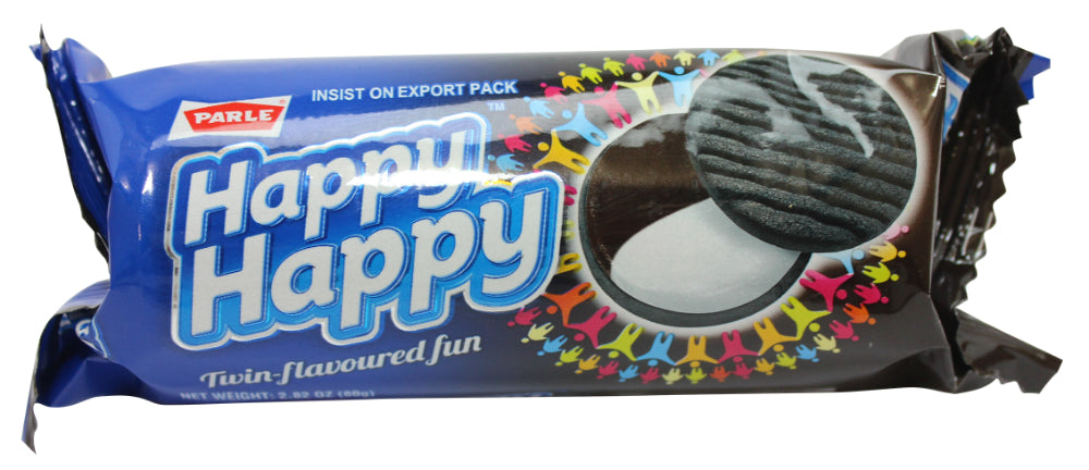 Parle Happy Happy Twin-Flavoured Fun, Chocolate Vanilla, 2.64 oz