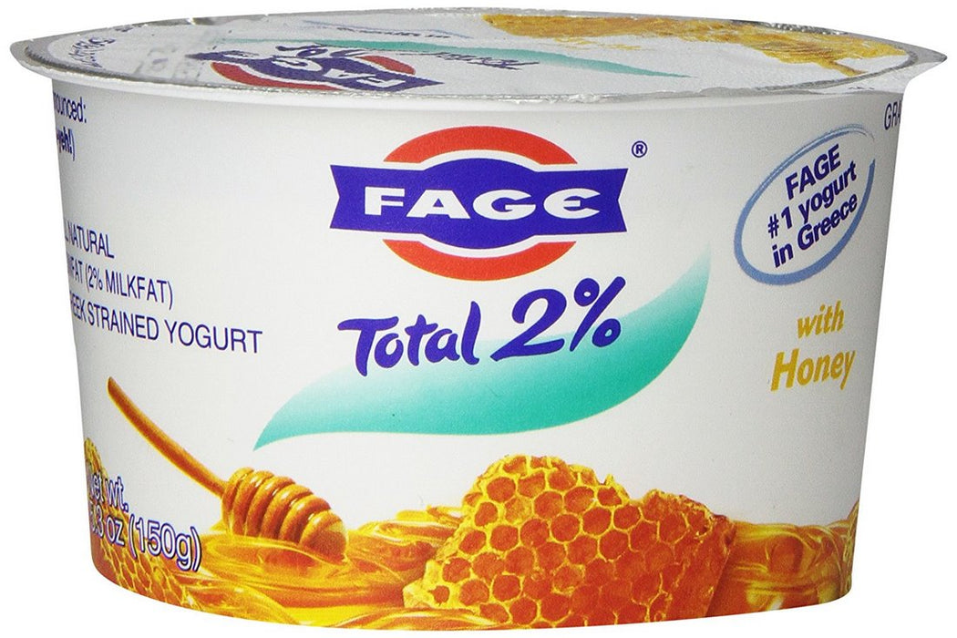 Fage Total 2% Greek Strained Yogurt with Honey, 5.3 oz