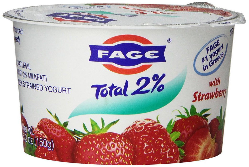 Fage Total 2% Greek Strained Yogurt with Strawberry, 5.3 oz