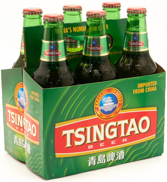 Tsingtao Imported Beer, 6-Pack Bottles, 6 x 330 ml