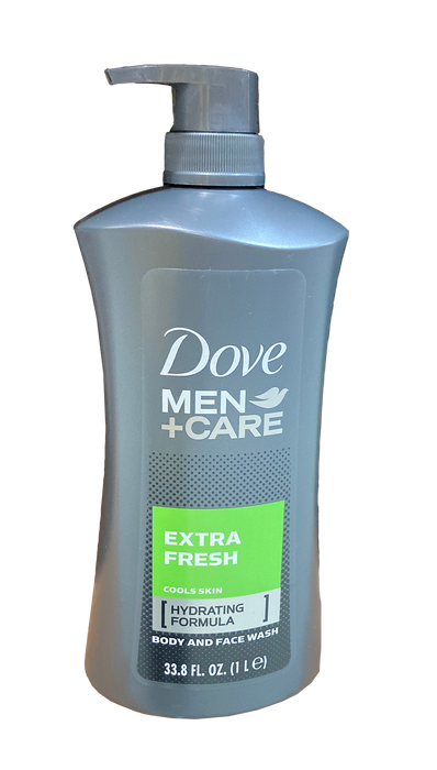 Dove Men Extra Fresh Body & Face Wash, 1 L