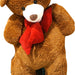 Big Plush Brown Teddy Bear with Bow, 1.8 m