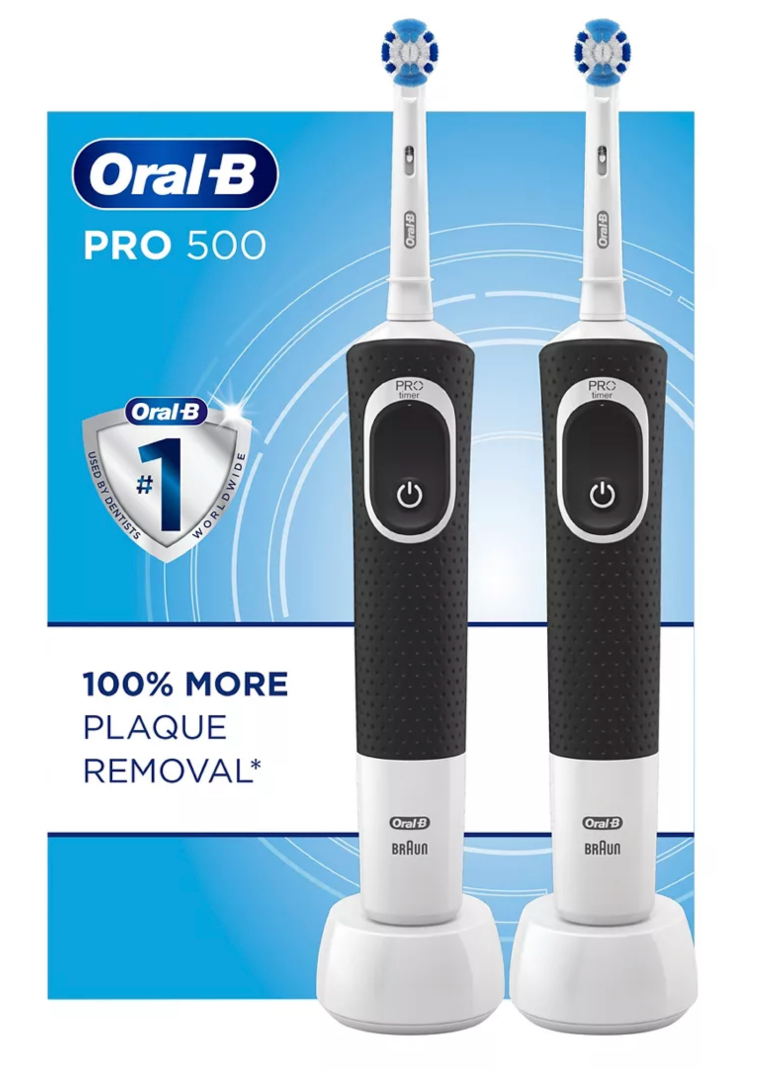 Oral-B Pro Precision Clean Electric Rechargeable Toothbrush , 2 Pcs ...