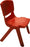 Kids Plastic Chair, Red, 