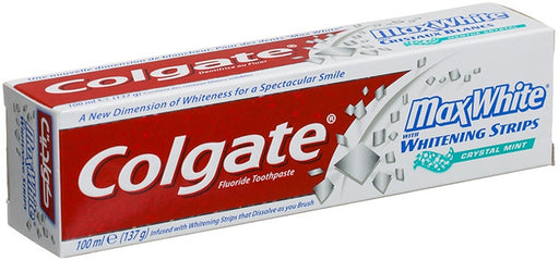 Colgate Max White Toothpaste, Crystal Mint, 100 ml