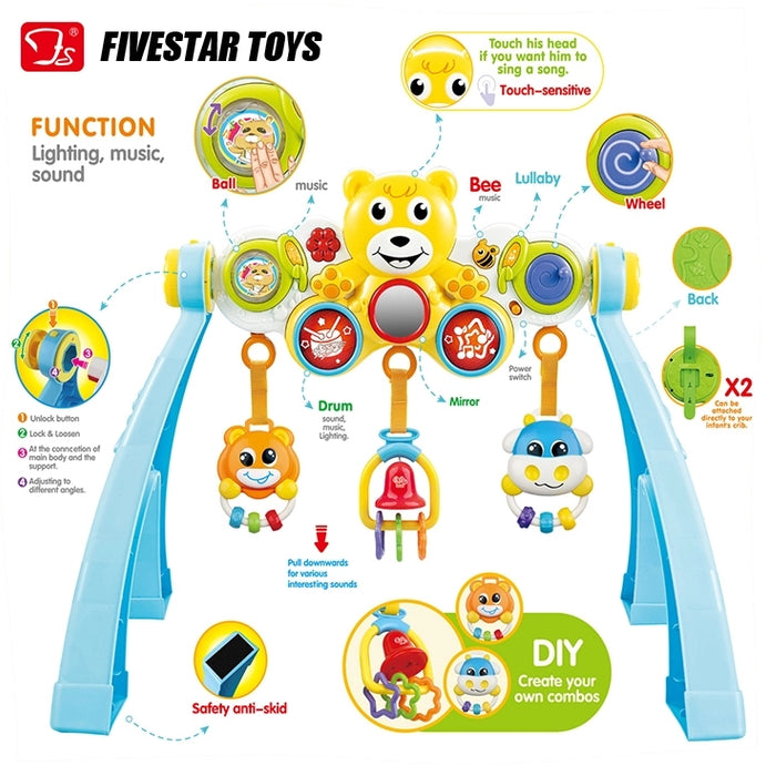 Fivestar Toys Learning Fun Music Gym, 6 in 1