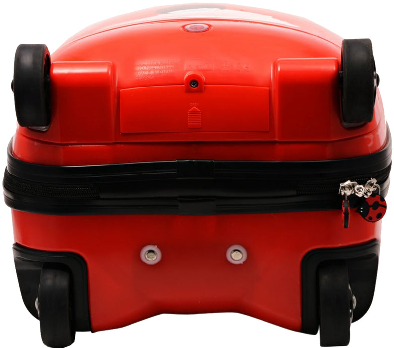 Kids Electric Radio Remote Control Traveling System Suitcase Luggage, Lady Bug, 31 x 25 x 42 cm
