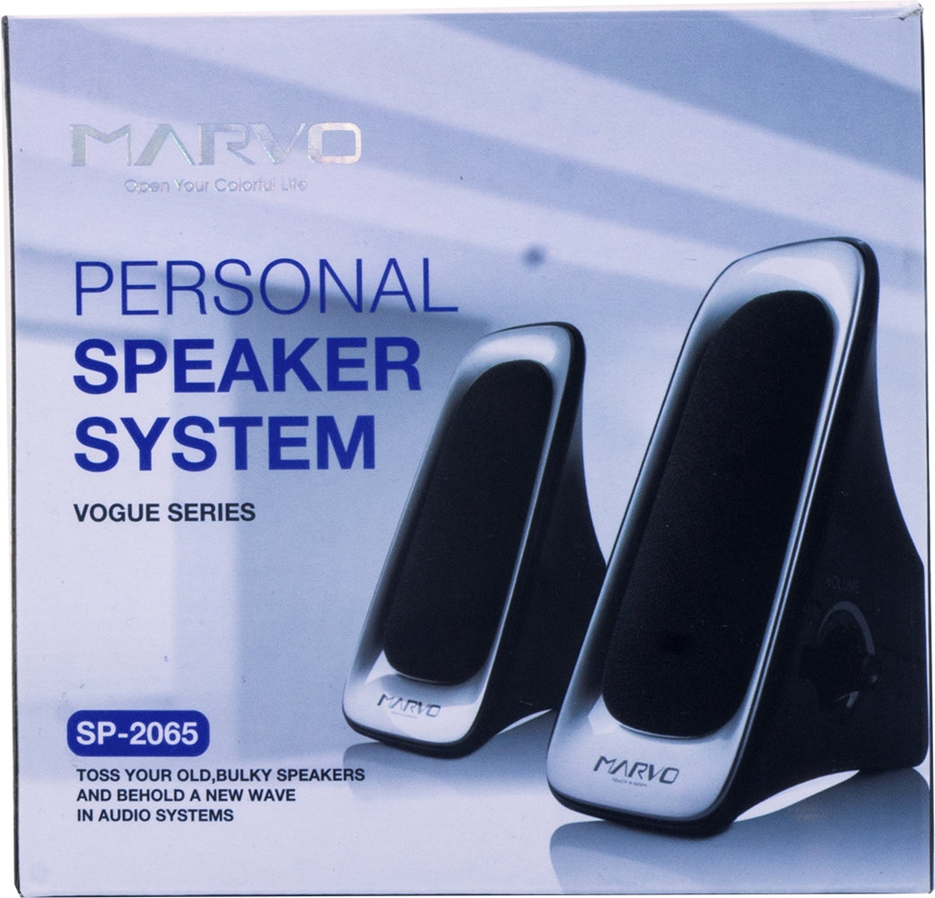 Marvo Speaker System Powered with Surround Subwoofer Heavy Bass, USB 2.0, Model #SP-2065